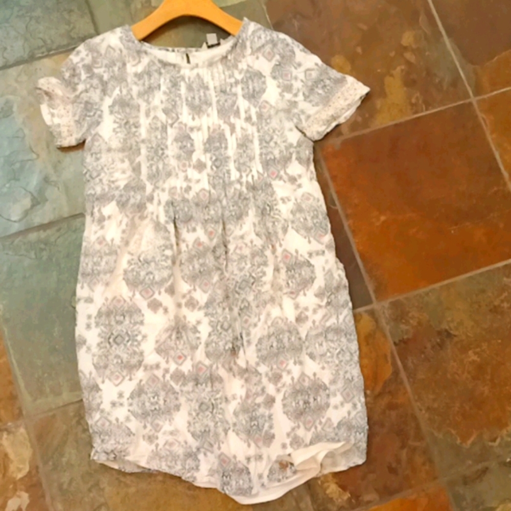 Lucky Brand white pattern dress